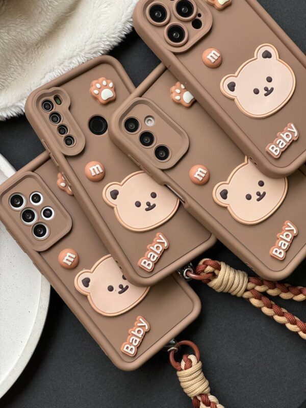 قاب Baby Bear با بند طنابی سامسونگ و شیائومی (کدC1655)