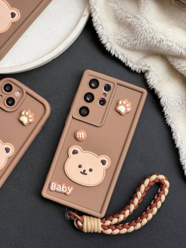 قاب Baby Bear با بند طنابی سامسونگ و شیائومی (کدC1655)