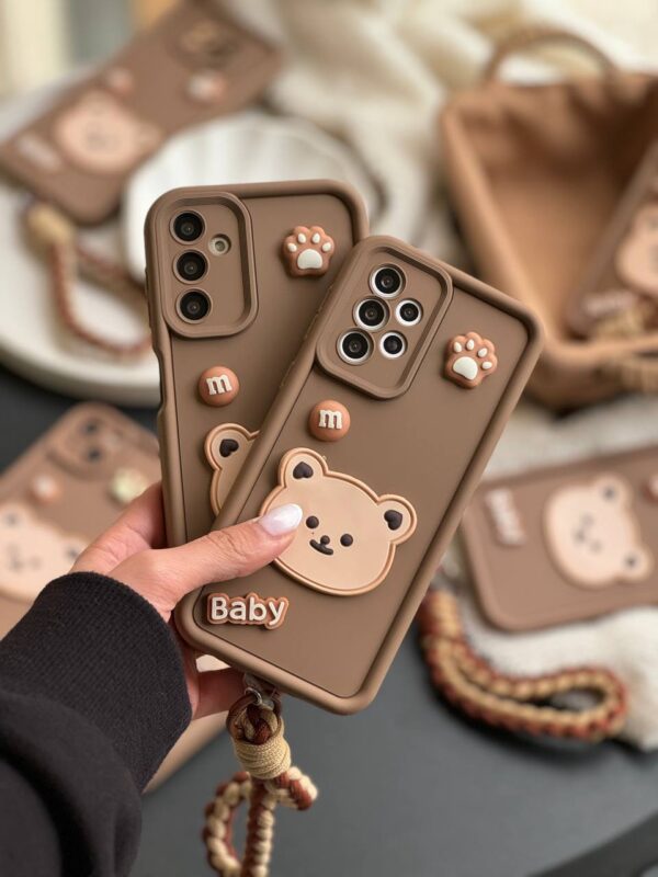 قاب Baby Bear با بند طنابی سامسونگ و شیائومی (کدC1655)