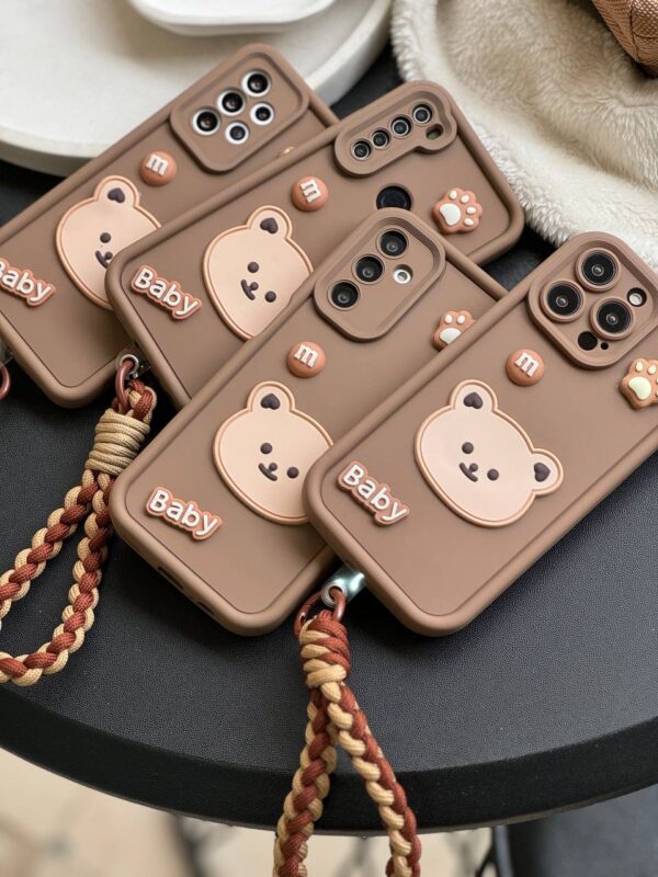 قاب Baby Bear با بند طنابی سامسونگ و شیائومی (کدC1655)
